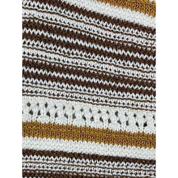 House of‎ Harlow 1960 Cardigan Womens Small Stripe Puff Sleeve Cropped Sweater - Picture 5 of 10